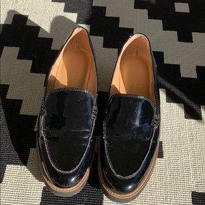 Black Patton leather loafers